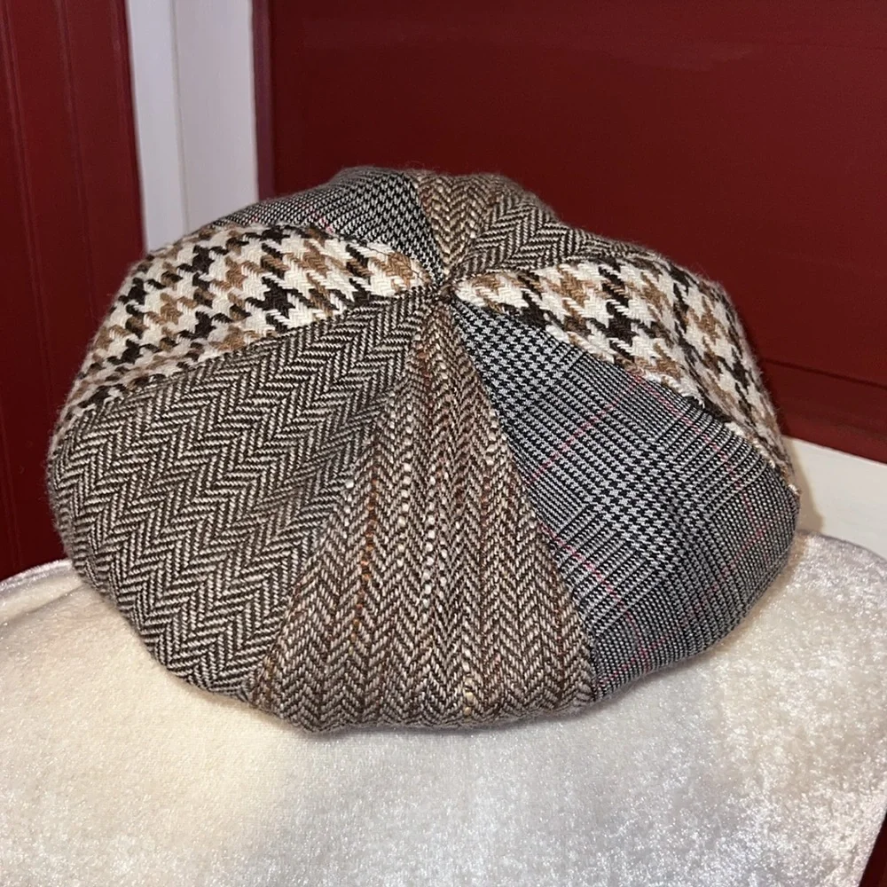 Vintage Wool Blend Cappelli Newsboy Cap Hat